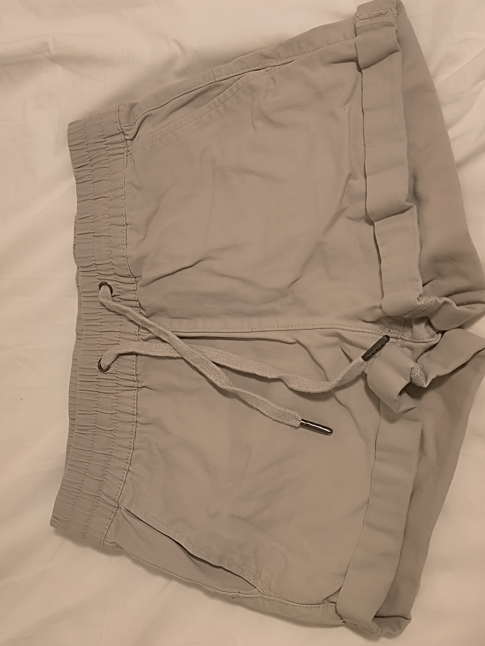 IVY Oak Women's Elastic Waist Drawstring Shorts - Light Beige
